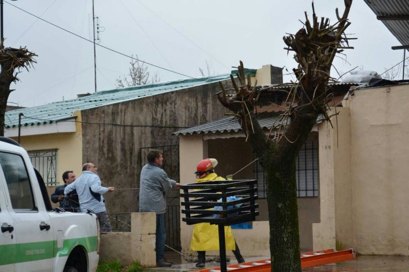 Tres viviendas con voladuras de techos en San Guillermo