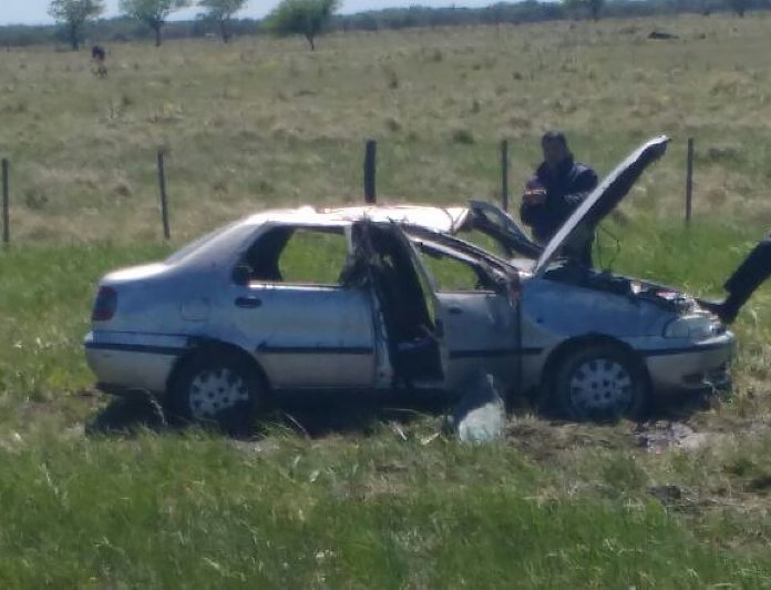 Tres ancianos lesionados en un accidente en ruta 4