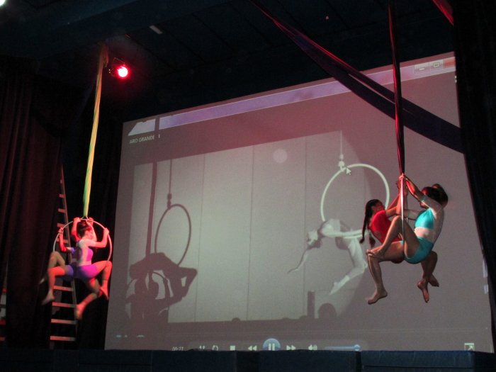 Cerraron el año los Talleres de expresión corporal y acrobacias en tela