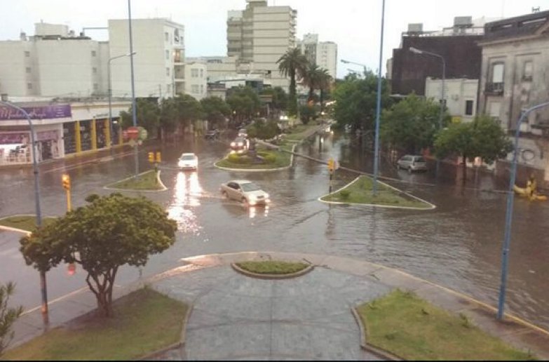 Rafaela fue azotada por un fuerte temporal