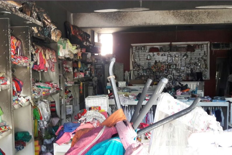 Incendio provocó daños en un comercio de Morteros