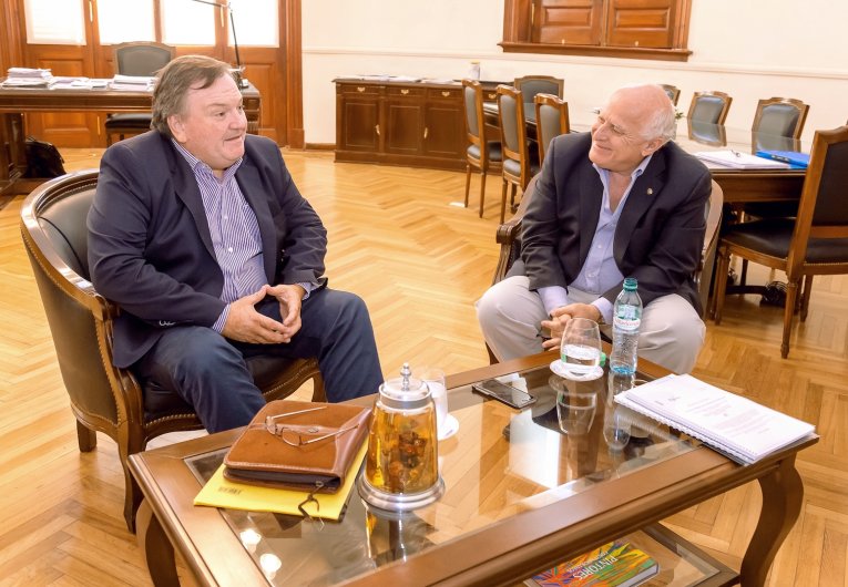 Michlig se reunió con el gobernador Lifchitz