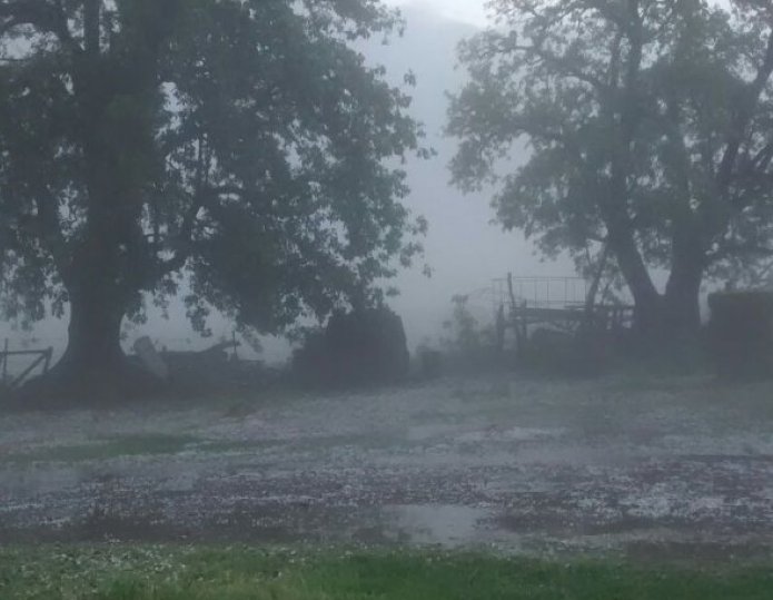 Fuerte tormenta se abatió sobre Colonia Alpina