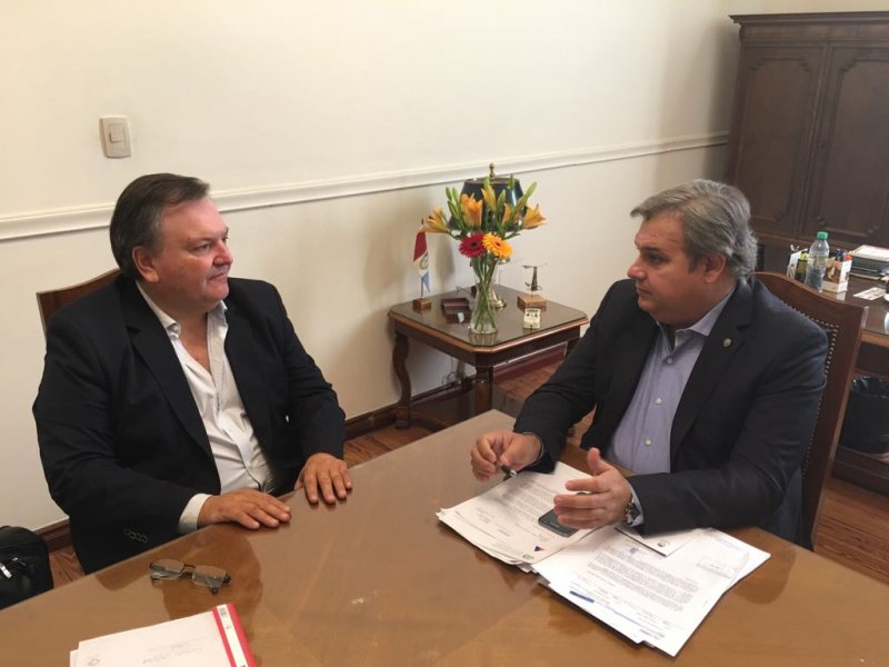 Michlig se reunió con el Ministro de Gobierno Pablo Farías