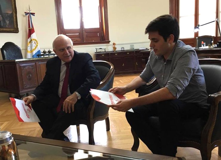 Agustín Peretti mantuvo una audiencia privada con Lifschitz
