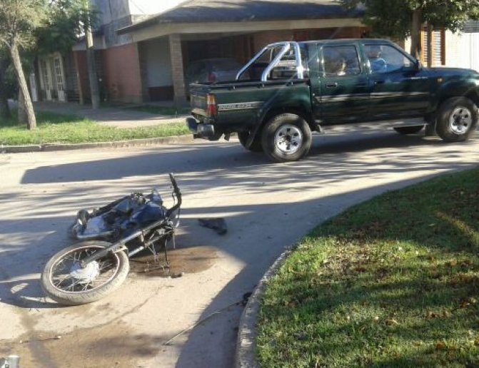 Morteros: Joven sufrió lesiones graves en un accidente