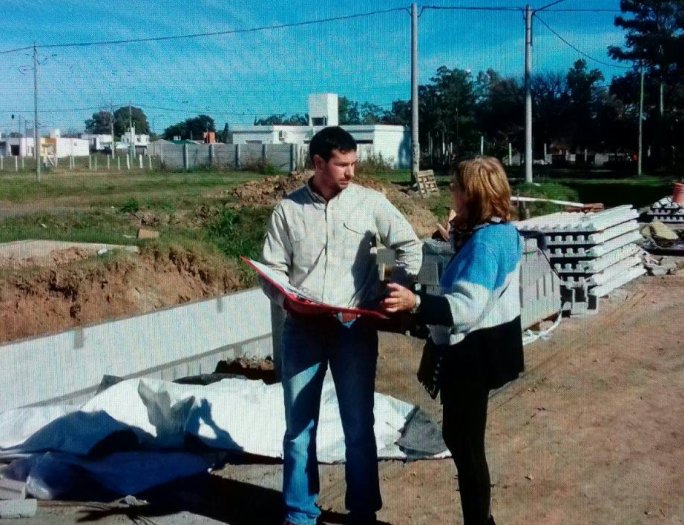Suardi: Avanzan las obras del canal de calle Paso
