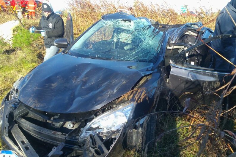 Un hombre murió al volcar con su auto en cercanías de Arrufó