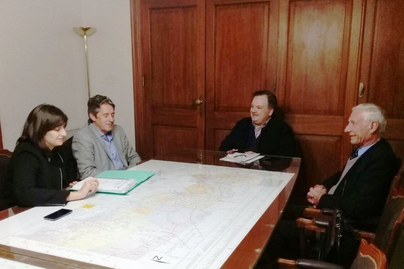 Michlig analizó obras con el Ministro Garibay