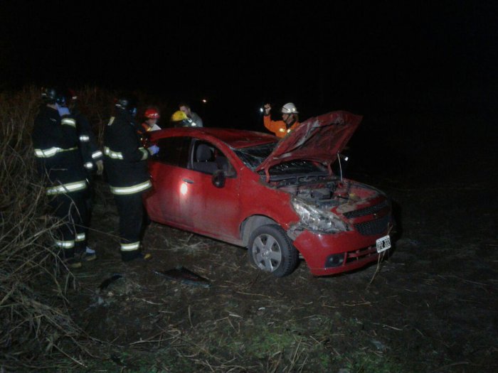 Volcó un auto en cercanías de Freyre