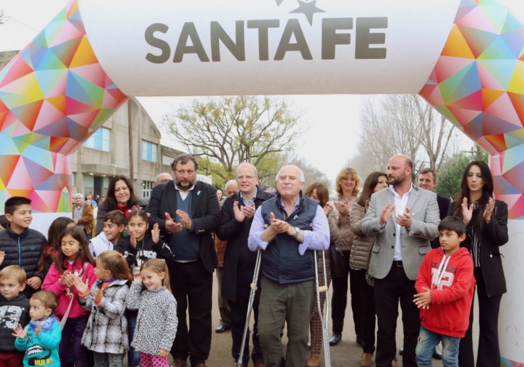 Inauguraron el nuevo acceso a Santa Clara de Saguier