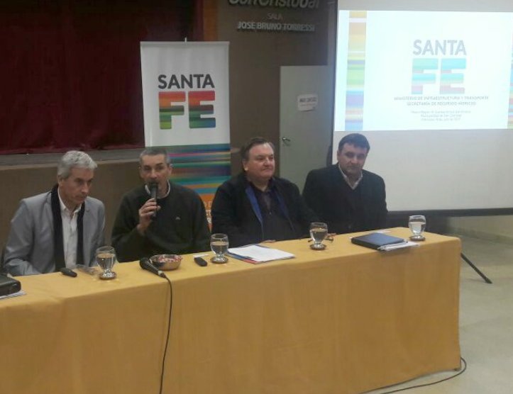 Expusieron avances en la obra de la cuenca del Arroyo San Antonio