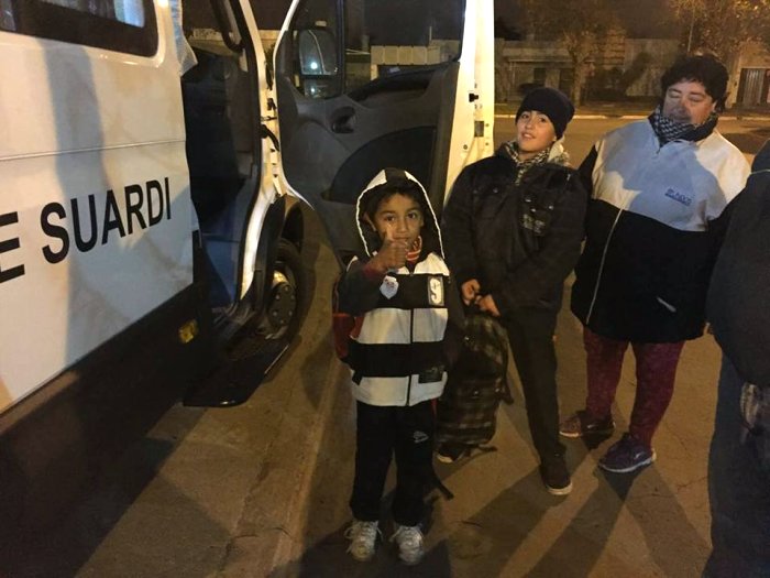Presta servicios el minibús para niños con discapacidad