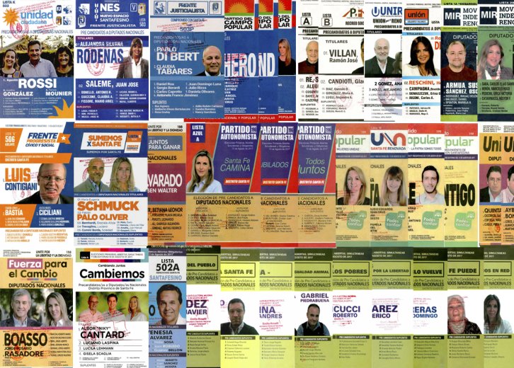 PASO 2017: ¡57 listas de precandidatos a diputados en Santa Fe!