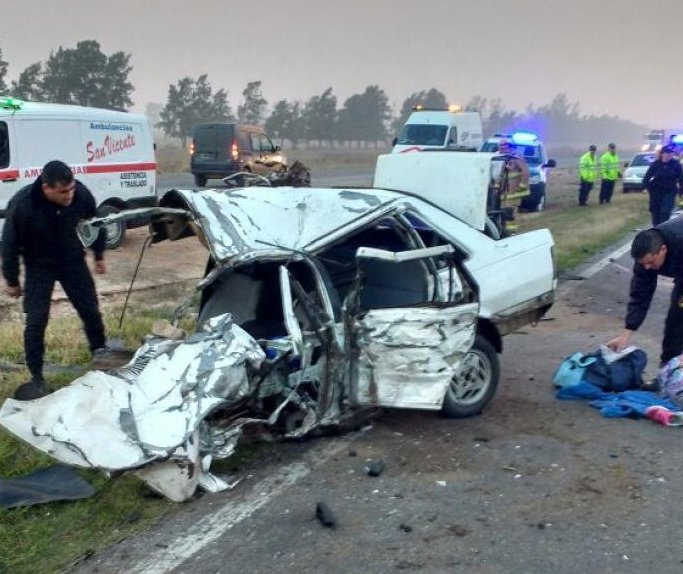 Un muerto en un choque en ruta 34