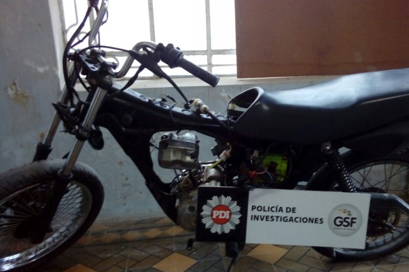 Apareció en Ceres una moto robada en Brinkmann