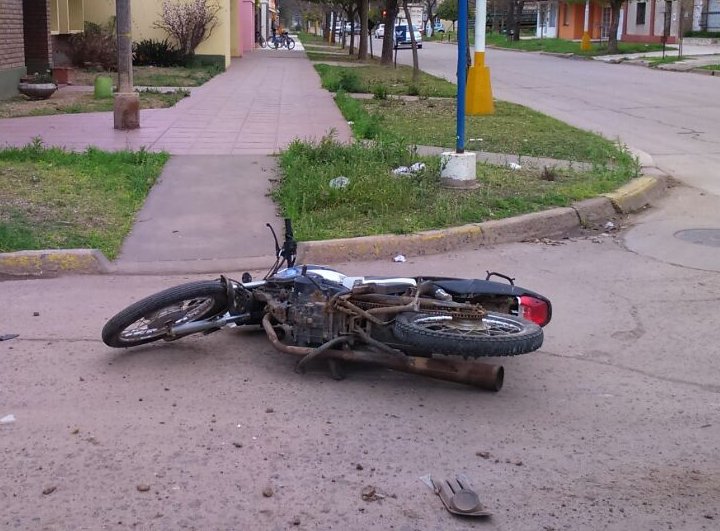 Motociclista lesionado en un accidente en Suardi