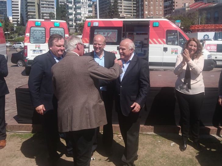 Suardi recibió una ambulancia de alta complejidad