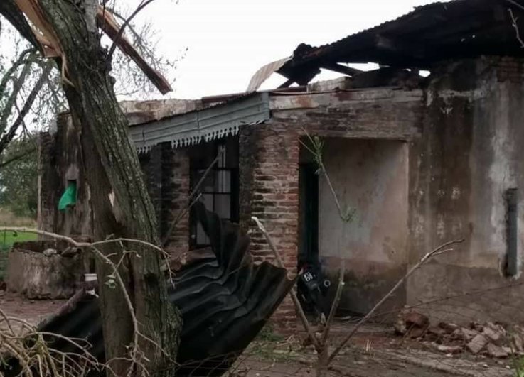 Fuerte tormenta afectó localidades del departamento Castellanos
