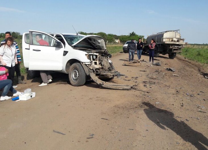 Familia lesionada en un accidente en zona rural de Dos Hermanos