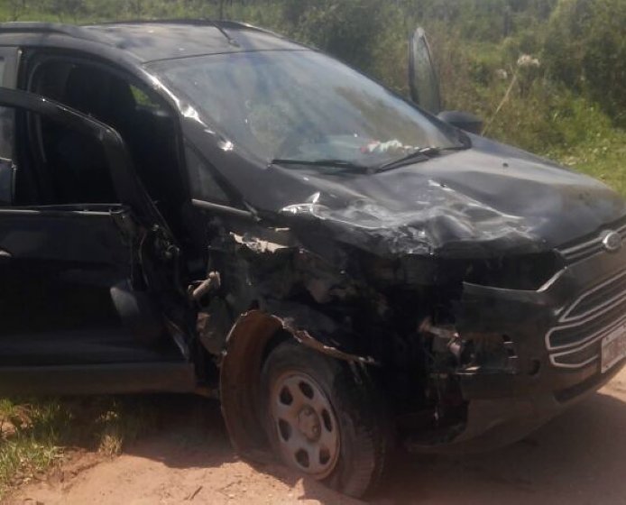 Accidente con daños materiales en Brinkmann