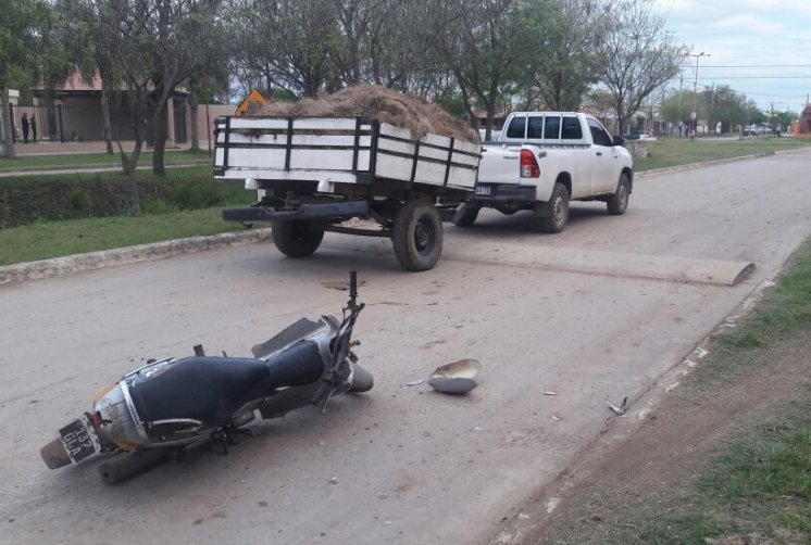 Ceres: Una menor herida al accidentarse con su moto