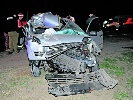 Luxardo: Un muerto en triple choque de autos