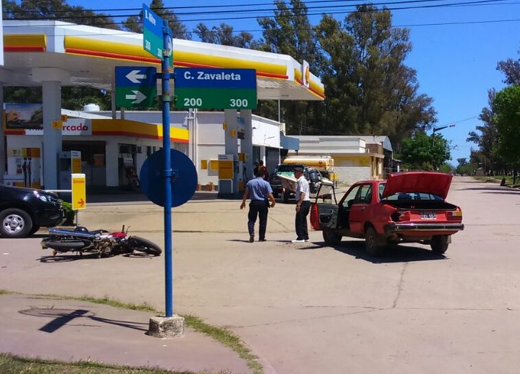 Padre e hija heridos en un accidente en Suardi