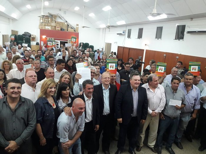 Contigiani dijo que las elecciones fortalecerán al Frente
