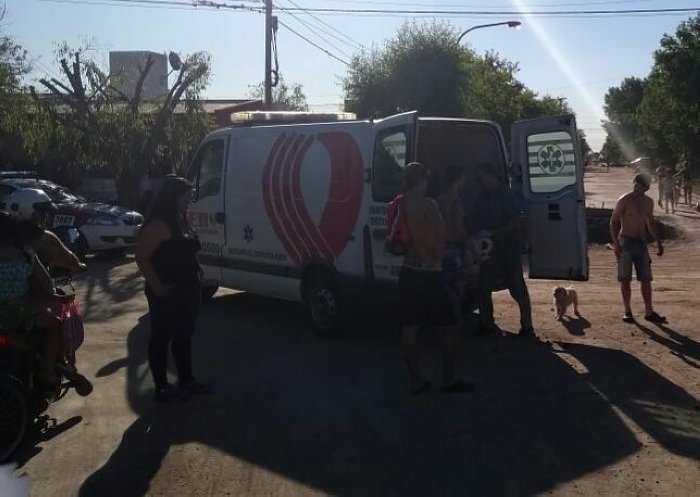 Padre e hijo lesionados en un accidente en Brinkmann