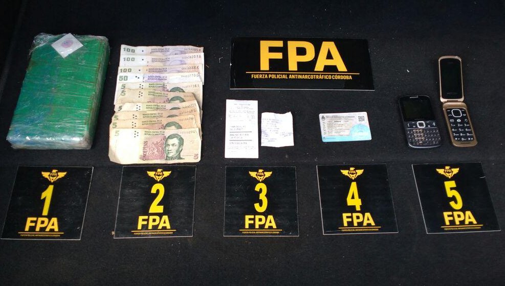 Morteros:  FPA detuvo a tres personas y secuestró cocaína