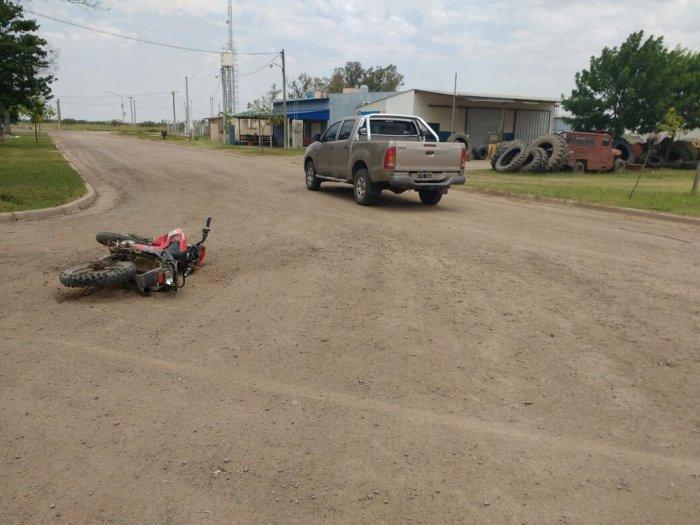 Motociclista lesionado en un accidente en Col. Bossi