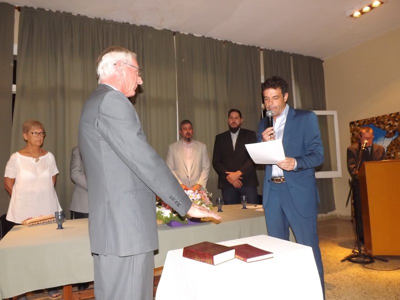 Hugo Boscarol juró como el primer Intendente de Suardi