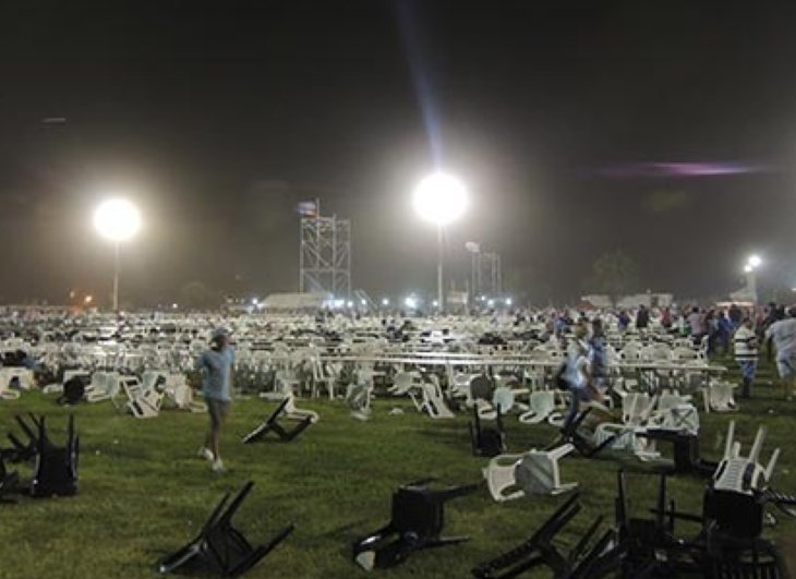 El temporal interrumpió el sorteo de La Gran Promoción Regional