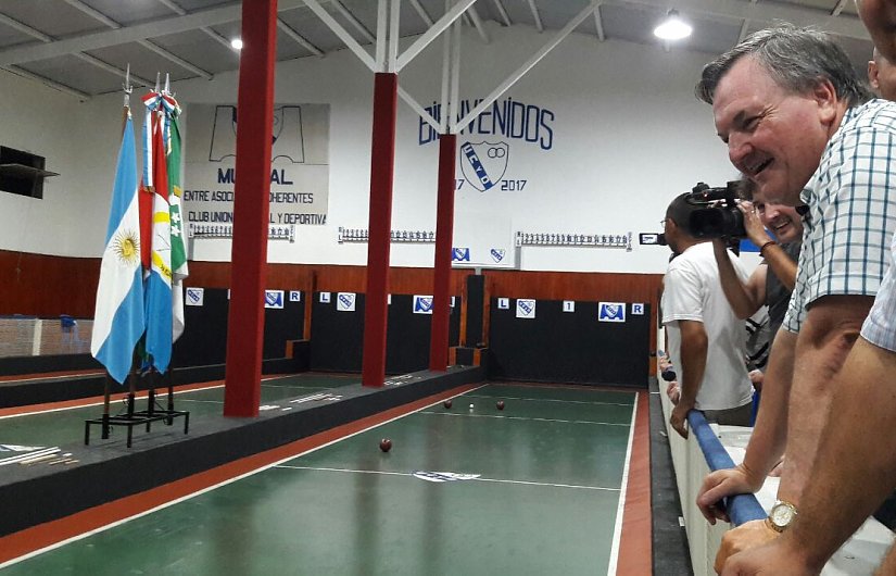 Unión de San Guillermo inauguró canchas de piso sintético