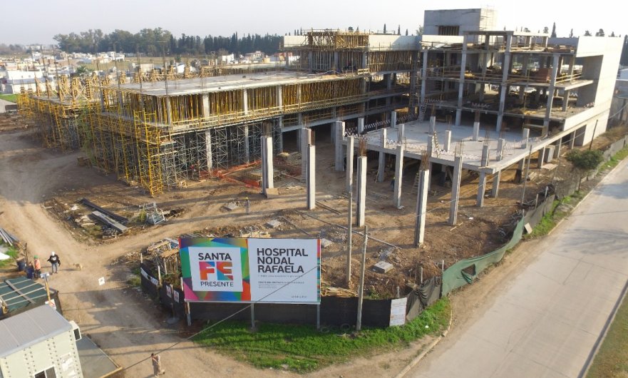 El Ministro Morini recorrió las obras del nuevo Hospital de Rafaela