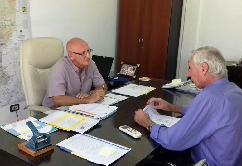 Boscarol se reunió con el Sub Administrador de Vialidad