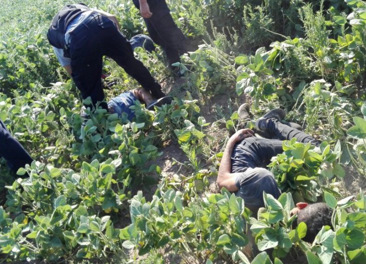 Fueron detenidos luego de robar una moto y escapar por un campo