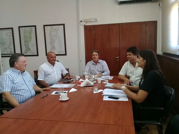 Michlig y Garibay se reunieron por obras en el departamento