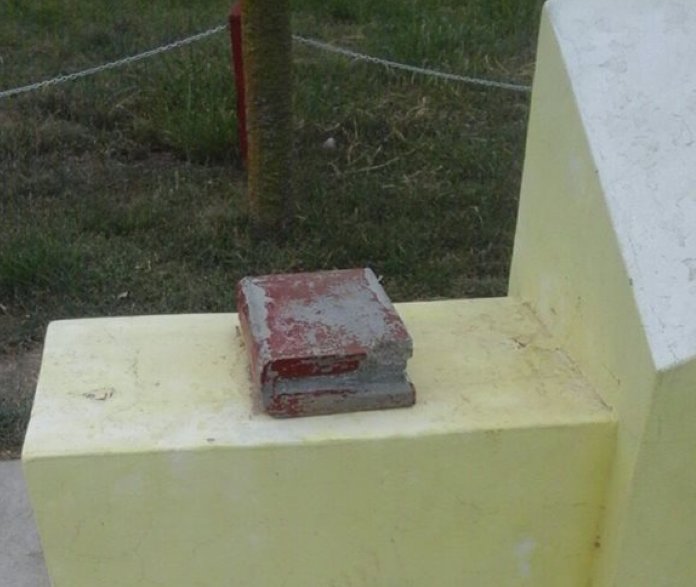 Plaza de San Guillermo sufrió un hecho de vandalismo