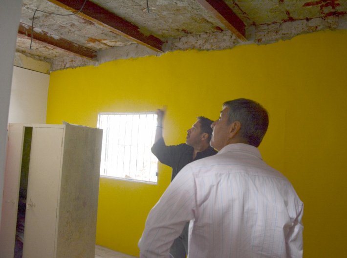 El Intendente Bría verificó obras en escuelas rurales