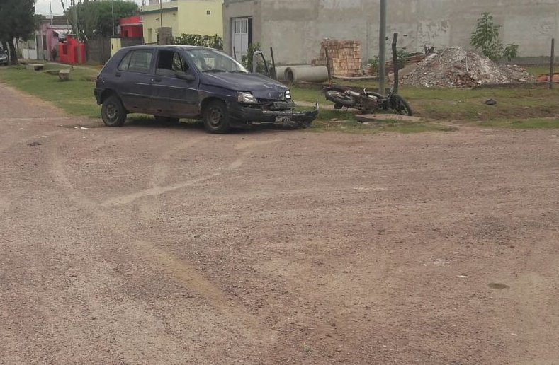 Motociclista lesionado en un choque en San Cristóbal