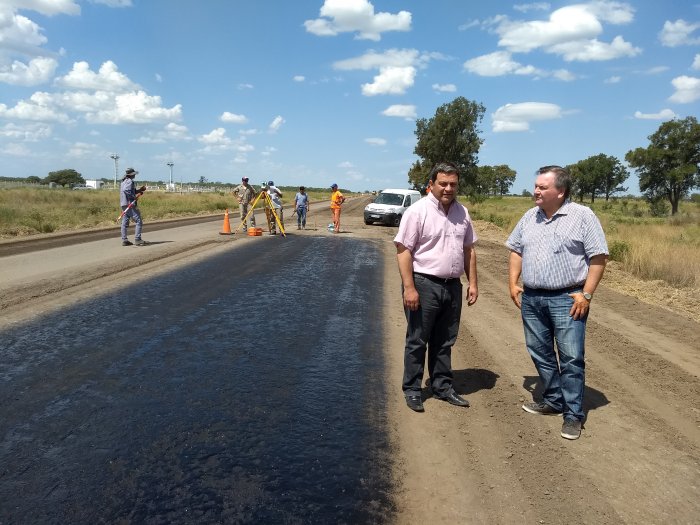 Comenzaron la repavimentación del tramo La Campesina-Arrufó