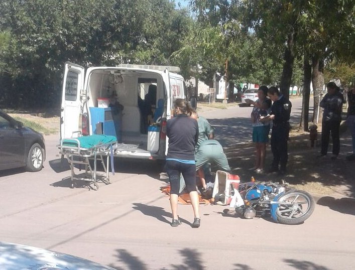Motociclista herido en un accidente en Brinkmann