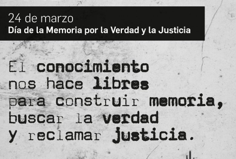 Suardi: Actividades por el Día Nacional de la Memoria