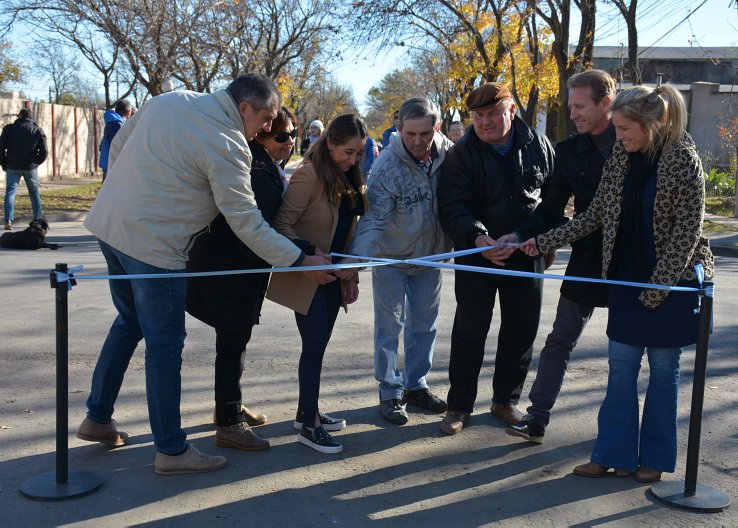 Sunchales: Inauguraron nuevas cuadras pavimentadas