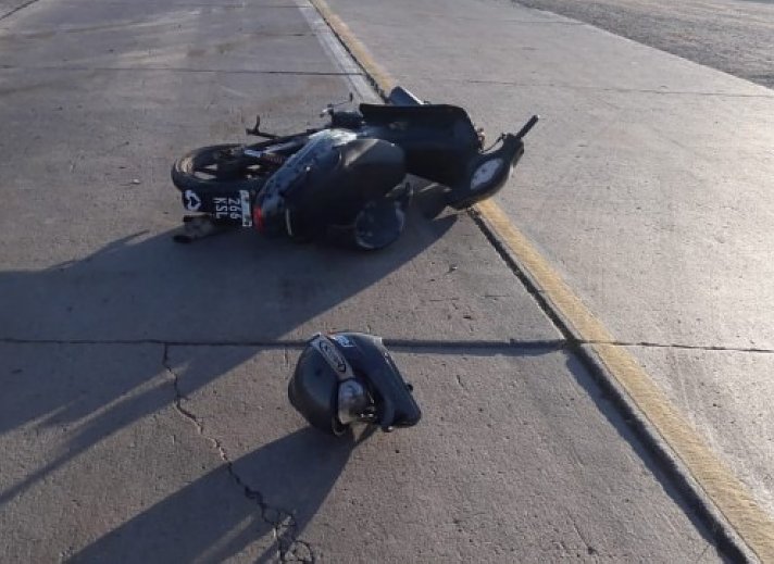 Motociclista lesionado en un accidente en Morteros