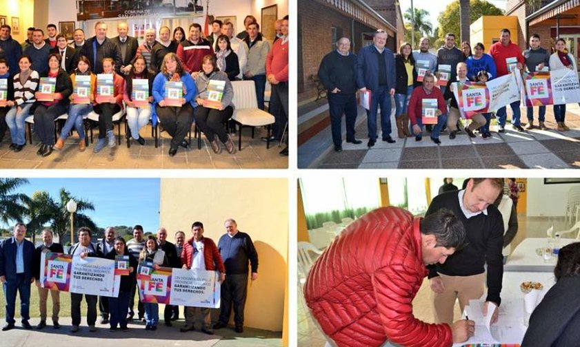 Entregaron fondos para viviendas en localidades del departamento
