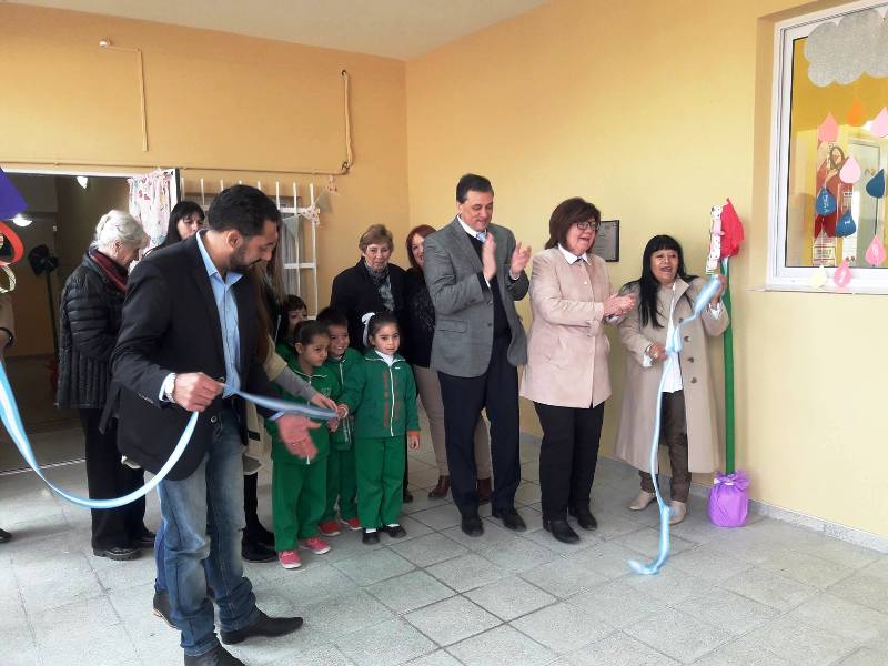 Brinkmann: inauguraron nuevas aulas en el Jardín 25 de Mayo