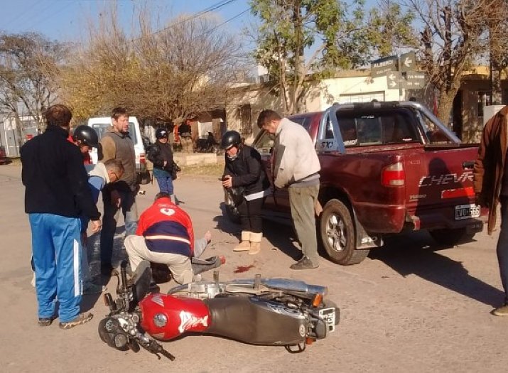 Bombero herido en un accidente en Morteros